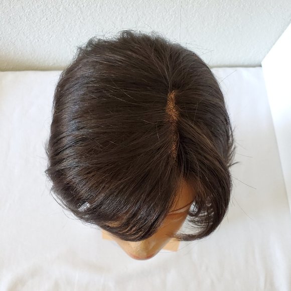 SOLD - Gabor Wig Hand-Tied Lace Front & Mono Part Short Wavy Dark Brown NWT - Picture 11 of 16